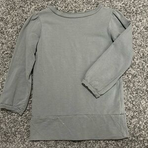 Shade gray 3/4 puff sleeve sweater. Size XS.